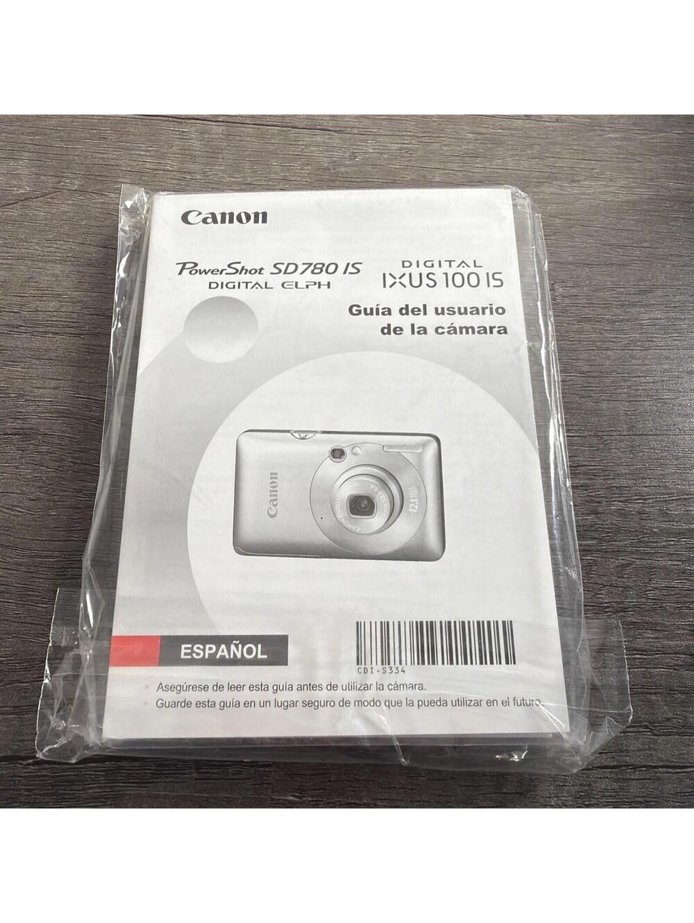 Canon PowerShot SD780 IS Instruction Booklet Manual SPANISH Español And English